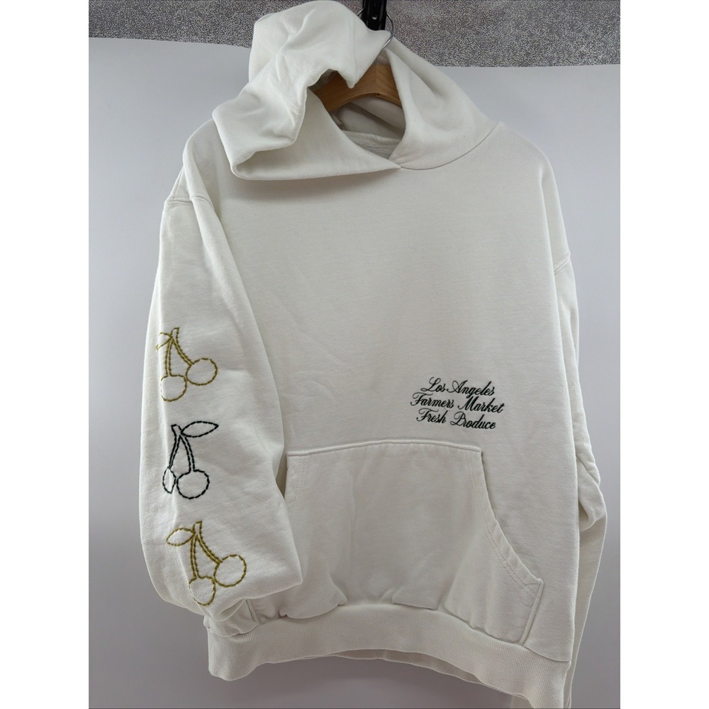 PacSun Los Angeles Farmers Market Fred Produce Cherries Y2K Hoodie Size M 1980